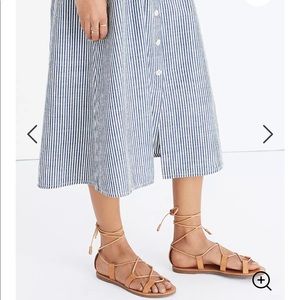 Madewell Boardwalk Lace-Up Sandals size 8.5